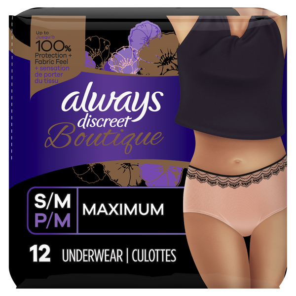 Always Zzz S/M Period Underwear  Hy-Vee Aisles Online Grocery