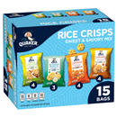 Quaker Rice Crisps, Sweet & Savory Mix, 15Ct