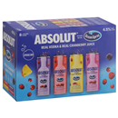 Absolut Vodka Ocean Spray,  Sparkling, Cranberry Variety 8Pk