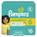 Pampers  Swaddlers Diapers, Size 6 (35+ Lb)