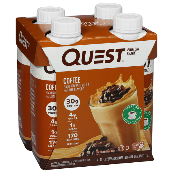 その他  Quest Quest Protein Shake, Coffee, 4Pk | Hy-Vee Aisles Online Grocery