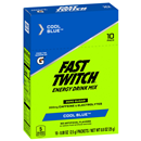 Fast Twitch Energy Drink, Zero Sugar, Cool Blue, 10-0.08 oz Packets