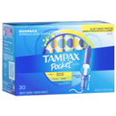 TAMPAX Pocket Pearl, Duopack (Regular/Super), Plastic Tampons, Unscented