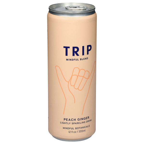 Trip Mindful Blend, Peach Ginger Lightly Sparkling Drink | Hy-Vee