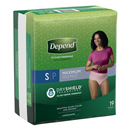 Depend Fit-Flex Incontinence Underwear for Women, Maximum Absorbency, S, Blush