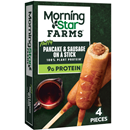 MorningStar Farms Incogmeato Plant Based Pancake and Sausage on a Stick Original 4 Count
