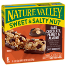 Nature Valley Sweet & Salty Nut Dark Chocolate, Peanut & Almond Chewy Granola Bars, 1.2 oz, 6 count