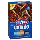 Kingsford Combo Pack, Pulled Pork, St Louis Center Cut Pork Ribs & Pork Burnt Ends with Sweet & Smoky KC BBQ Sauce