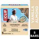 CLIF Bar Caffeinated Collection, Vanilla Almond Energy Bars, Made With Organic Oats, Non-Gmo - Plant Based Protein Bars (5-2.4oz Bars