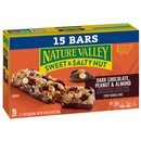 Nature Valley Sweet & Salty Nut Dark Chocolate Peanut & Almond Chewy Granola Bars Family Pack 15-1.2 oz Bars