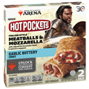 Hot Pockets Italian Style Meatballs and Mozzarella with Garlic Buttery Crust Frozen Sandwiches 2pk