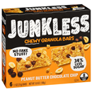 Junkless Peanut Butter Chocolate Chip Chewy Granola Bars 6-1.1oz Bars