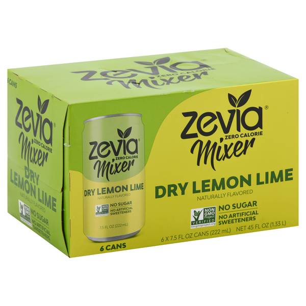 Zevia Mixer, Lemon Lime with Bitters 6 Pack | Hy-Vee Aisles Online