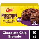 Eggo Fully Loaded Waffles, Chocolate Chip Brownie, 10Ct