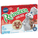 Pillsbury Sugar Cookie Dough, Reindeer, Ready to Bake 20Ct