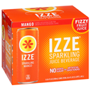 Izze Juice Beverage, Sparkling, Mango, 6Pk