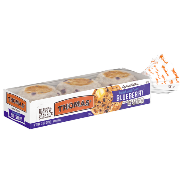 Thomas Blueberry English Muffins Hy Vee Aisles Online Grocery Shopping