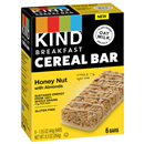 KIND Breakfast Cereal Bar, Honey Nut with Almonds 6-1.55 oz