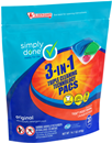Simply Done Laundry Detergent, Ultra, Original, 3-In-1 Triple Cleaning Technology, 20Ct Pacs