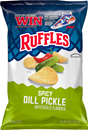Ruffles Potato Chips, Spicy Dill Pickle