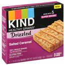 KIND Healthy Grains Drizzled, Salted Caramel 5-1.16 oz Bars