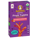 Annie's Fruit Twists, Organic, Strawberry Lemonade, Sweet & Sour, 6-0.64 oz