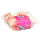 Sweet P's Bake Shop Frosted Sugar Cookies, Strawberry Frosting
