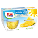 Dole No Sugar Added Pineapple Tidbits 4-4 oz Cups