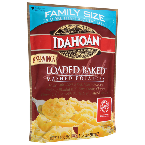  Idahoan BUTTER HOMESTYLE Mashed Potatoes FAMILY SIZE 8oz. (3  Pack) : Grocery & Gourmet Food