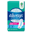 Always Ultra Thin Size 3 Extra Long Super with Flexi-Wings