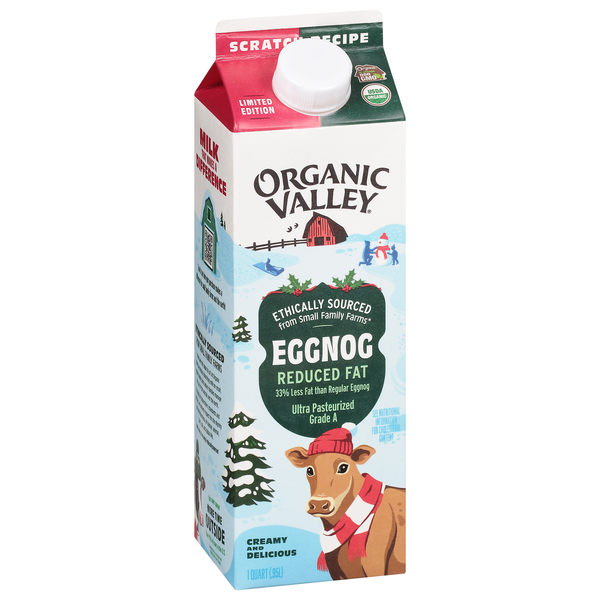 Organic Valley Eggnog, Reduced Fat | Hy-Vee Aisles Online Grocery Shopping organic-valley-eggnog-reduced-fat-hy-vee-aisles-online-grocery-shopping
