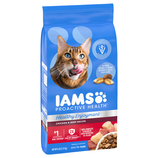 IAMS Healthy Enjoyment Dry Cat Food Chicken Beef Recipe Hy Vee