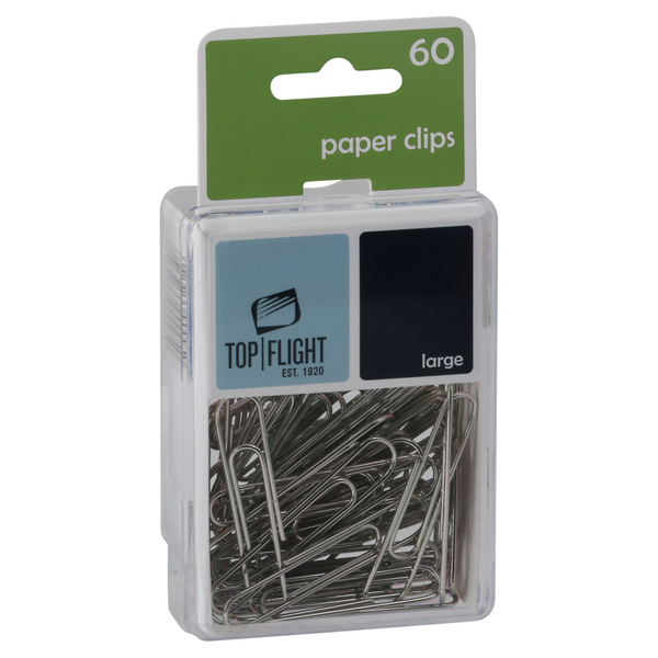 Paperclip Top Top Flight Large Paper Clips | Hy-Vee Aisles Online Grocery Shopping