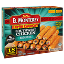 El Monterey Extra Crunchy Southwest Chicken Taquitos 18 ct Box