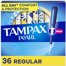 Tampax Pearl Plastic Regular Absorbency Unscented Tampons
