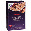 Hy-Vee Raisins, Dates, & Walnuts Instant Oatmeal 10-1.30oz. Packets
