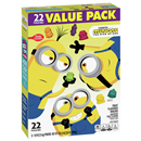 Betty Crocker Fruit Flavored Snacks, Assorted Fruit Flavors, Minions, Value Pack 22-0.8 oz Pouches