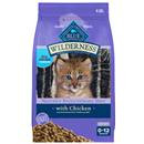 Blue Buffalo Wilderness Natural Kitten Dry Cat Food, with DHA and ARA, High-Protein and Grain-Free Diet, Chicken
