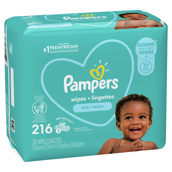 Pampers Complete Clean Baby Fresh Scent Baby Wipes
