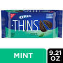 Nebisco Oreo Thins Mint Creme Chocolate Sandwich Cookies