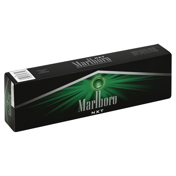 Marlboro Cigarettes, NXT, Regular to Menthol, Flip-Top Box