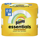Bounty Essentials Select-A-Size Paper Towels, White, Big Rolls