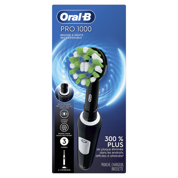 Oral−B D7015266XC Oral-B Black 1000 Crossaction Electric Toothbrush | Hy-Vee