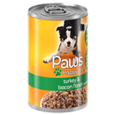 Paws Happy Life with Turkey & Bacon Dog Food Wet