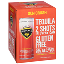 Monaco Cocktail, Sun Crush Tequila, 4Pk