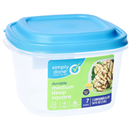 Simply Done Container & Lid, Durable, Medium Deep Square, 7 Cup