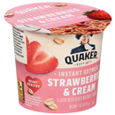 Quaker Instant Oatmeal Strawberries & Cream Flavor