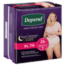 Depend for Women XL Maximum Absorbency Underwear, Blush Color