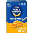 Kraft Easy Mac Original Flavor Macaroni & Cheese Dinner 6Pk