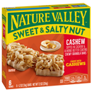 Nature Valley Cashew Sweet & Salty Nut Chewy Granola Bars, 1.2 oz, 6 count